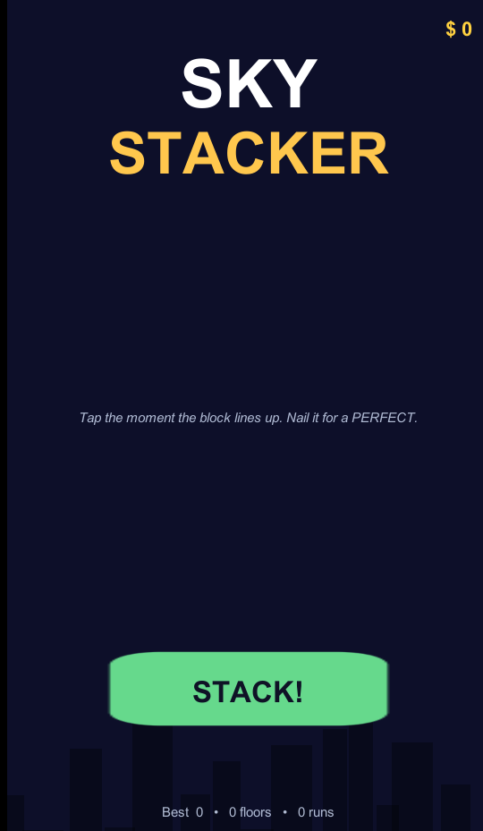 Sky Stacker screenshot